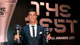 Cristiano Ronaldo premiado por partida doble en el The Best 2017