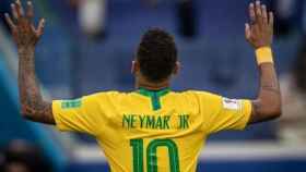 Neymar celebra su gol ante México en el Mundial de Rusia 2018. Foto: cbf.com.br