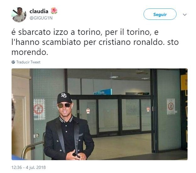 Captura del falso Cristiano en el aeropuerto de Turín