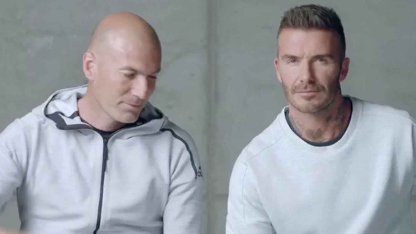 Zinedine Zidane y David Beckham