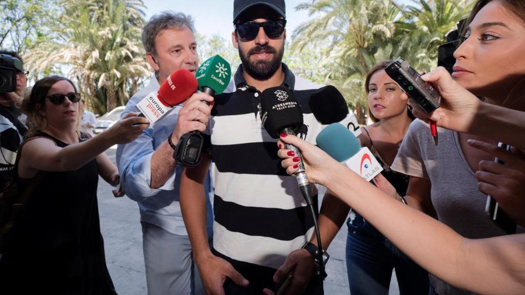 Antonio Manuel Guerrero, a su llegada este jueves al juzgado de Sevilla.