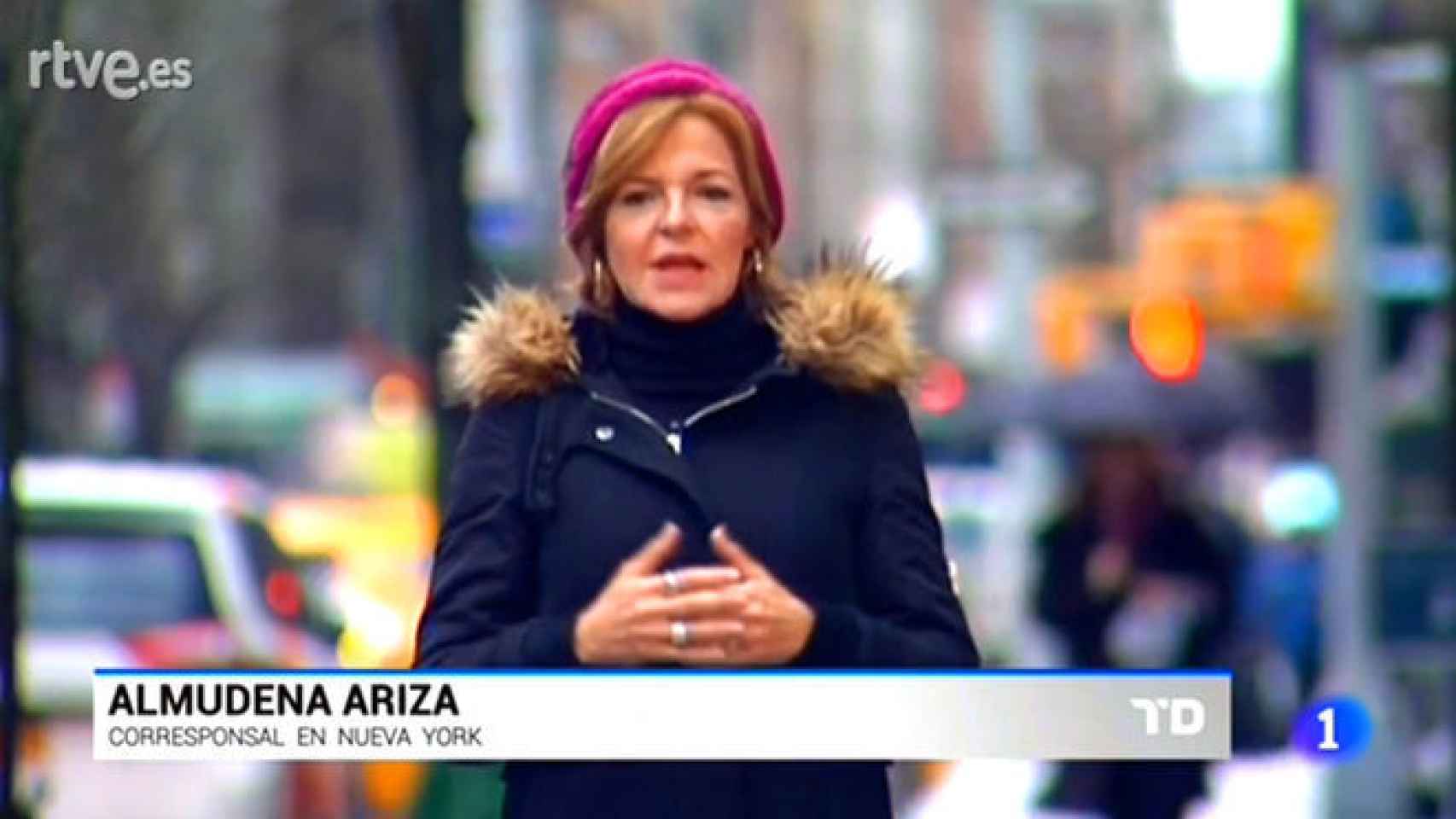 Almudena Ariza, en uno de los 'Viernes negros' de TVE.