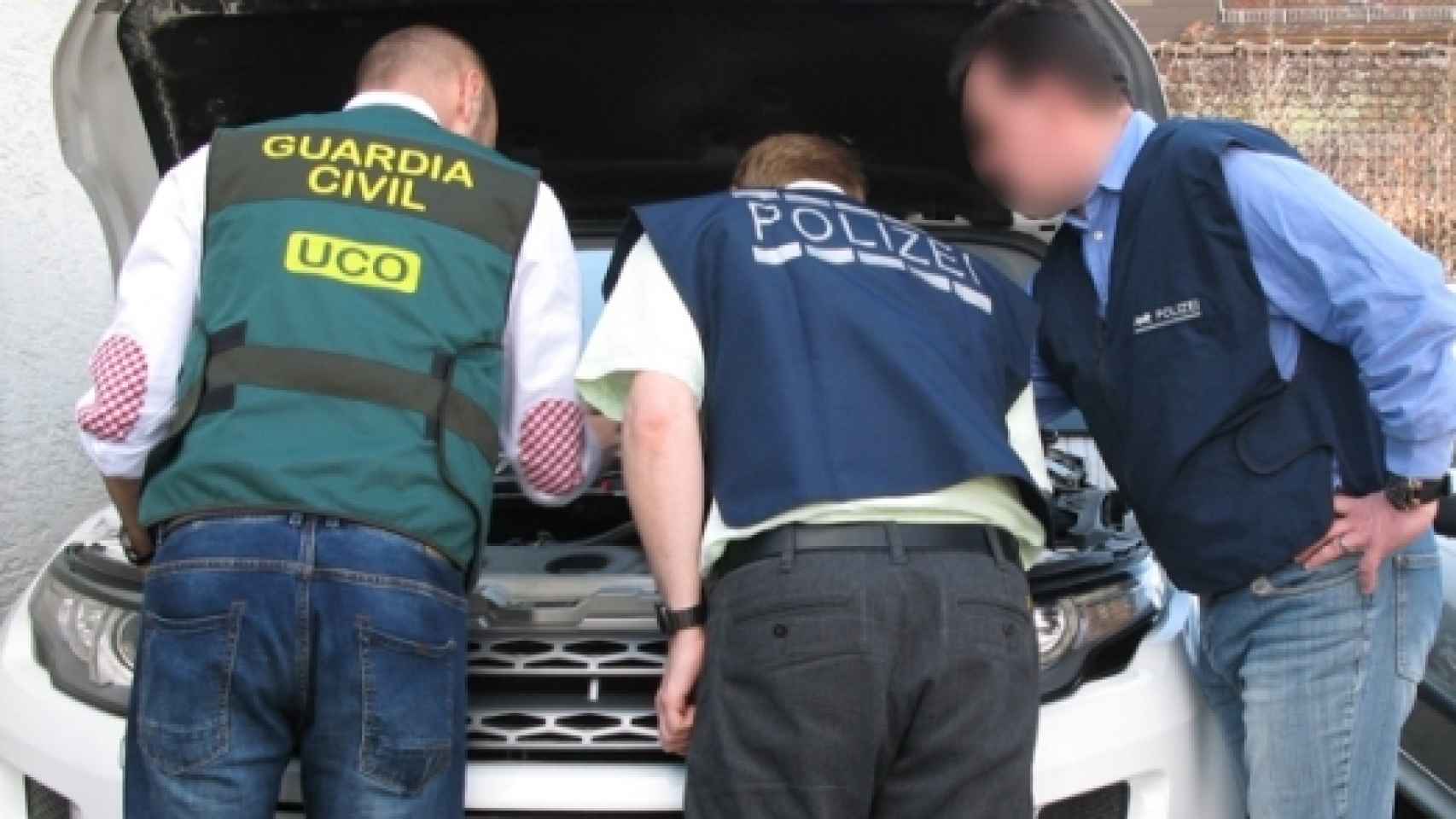 Vehículo intervenido por la Guardia Civil en el marco de la operación Ganímedes.