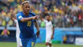 Neymar celebra su primer gol en el Mundial de Rusia. Foto: cbf.com.br