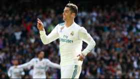 Cristiano Ronaldo celebra su gol al Atlético
