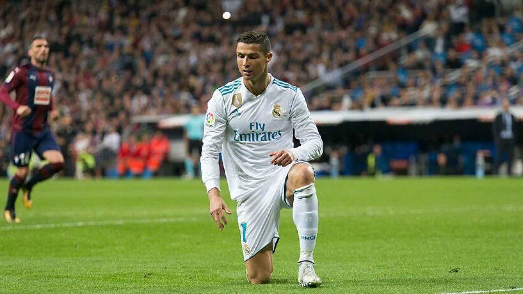 Cristiano Ronaldo, en el Real Madrid - Eibar. Fotógrafo: Pedro Rodríguez / El Bernabéu