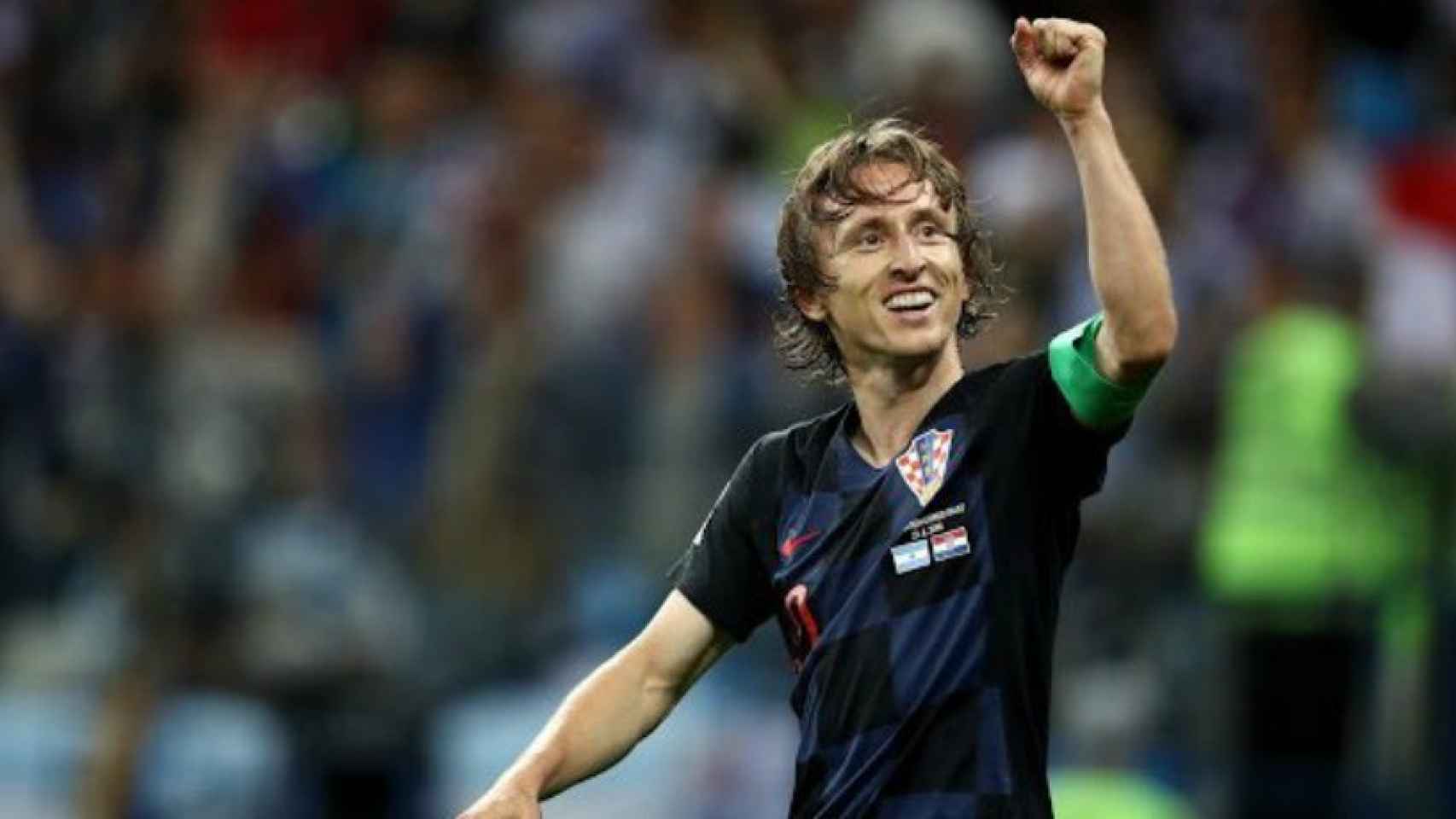 Luka Modric celebra el pase de Croacia a semifinales del Mundial de Rusia 2018
