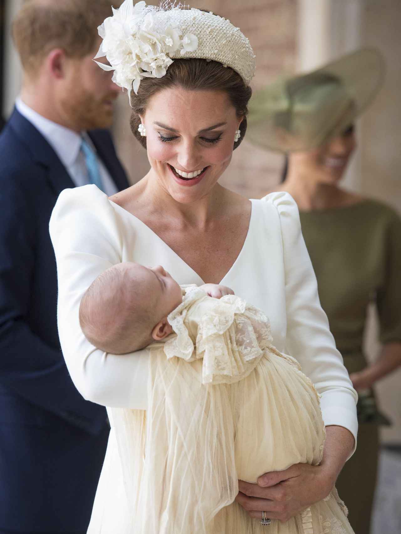 Kate Middleton mimetizada con su hijo Louis.