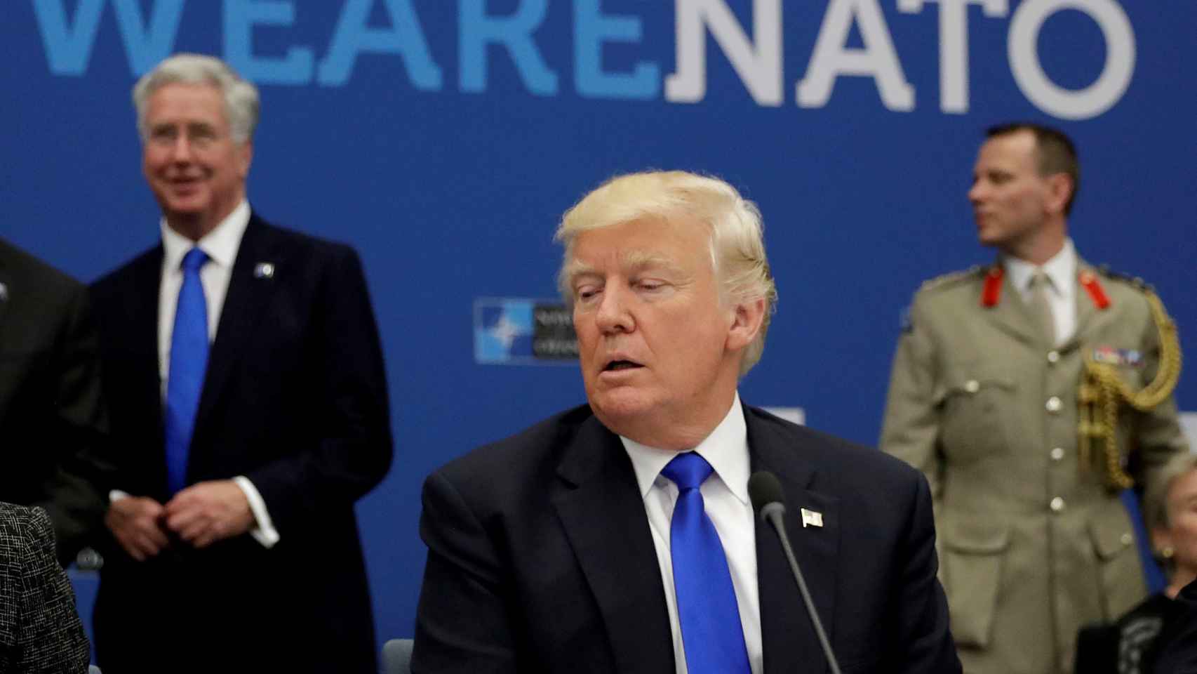 El presidente de EEUU, durante la última cumbre de la OTAN en Bruselas en 2017