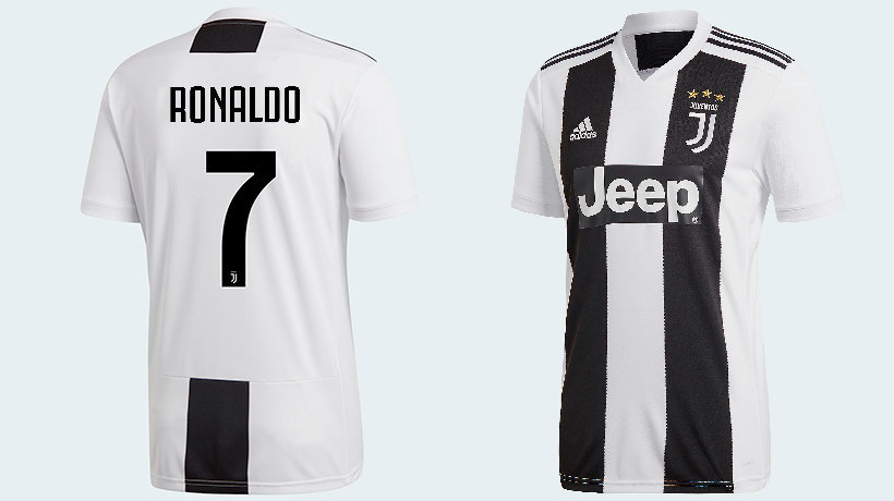 Así será la camiseta de Cristiano Ronaldo en la Juventus
