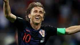 Modric celebra su gol ante Argentina
