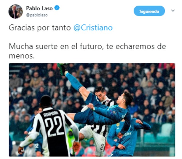 Pablo Laso se despide de Cristiano