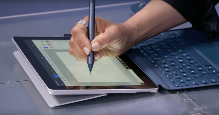 microsoft surface go tablet dibujo