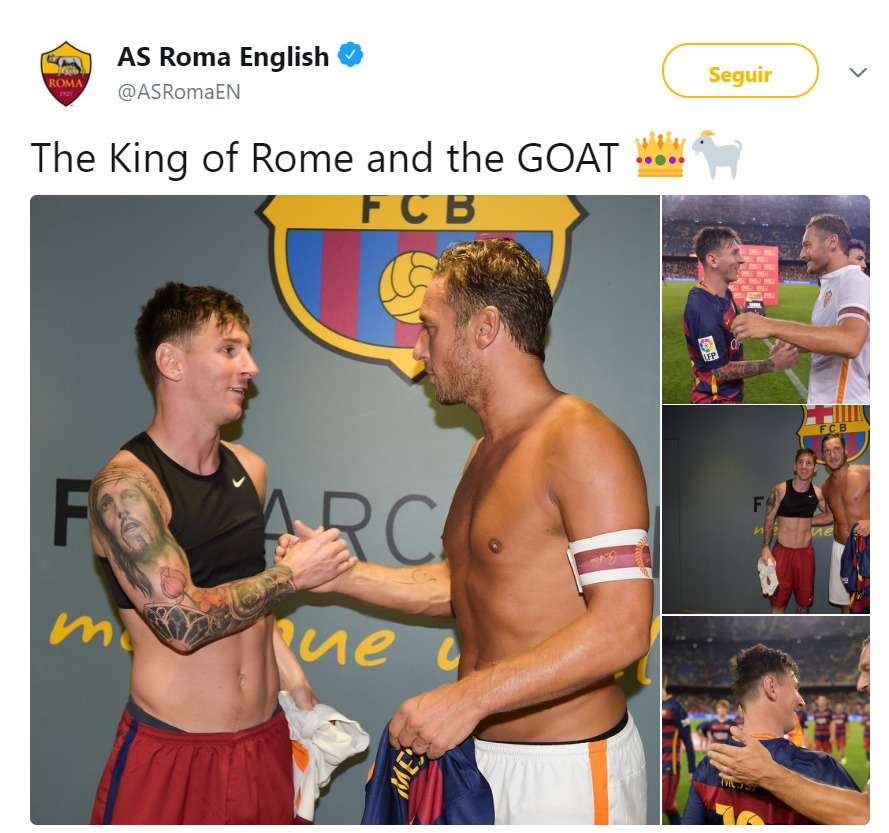 El tuit de la Roma contra Cristiano