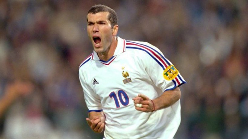 Zidane celebra un gol con Francia. Foto: fff.fr