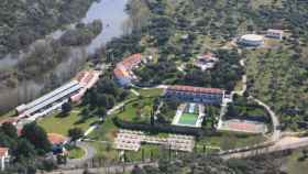 Imagen aérea del balneario de Ledesma, en la provincia de Salamanca.