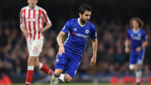 Cesc Fàbregas, durante un partido con el Chelsea. Foto: chelseafc.com