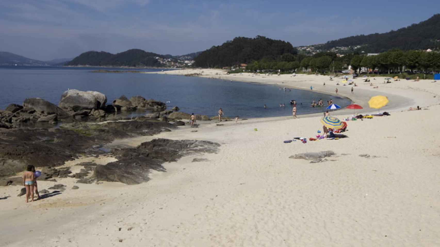 Playa Agrelo en la provincia de Pontevedra