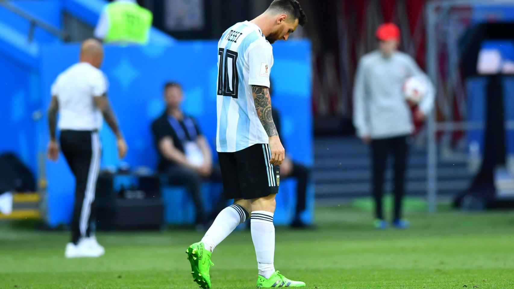 Messi, tras su eliminación del Mundial.