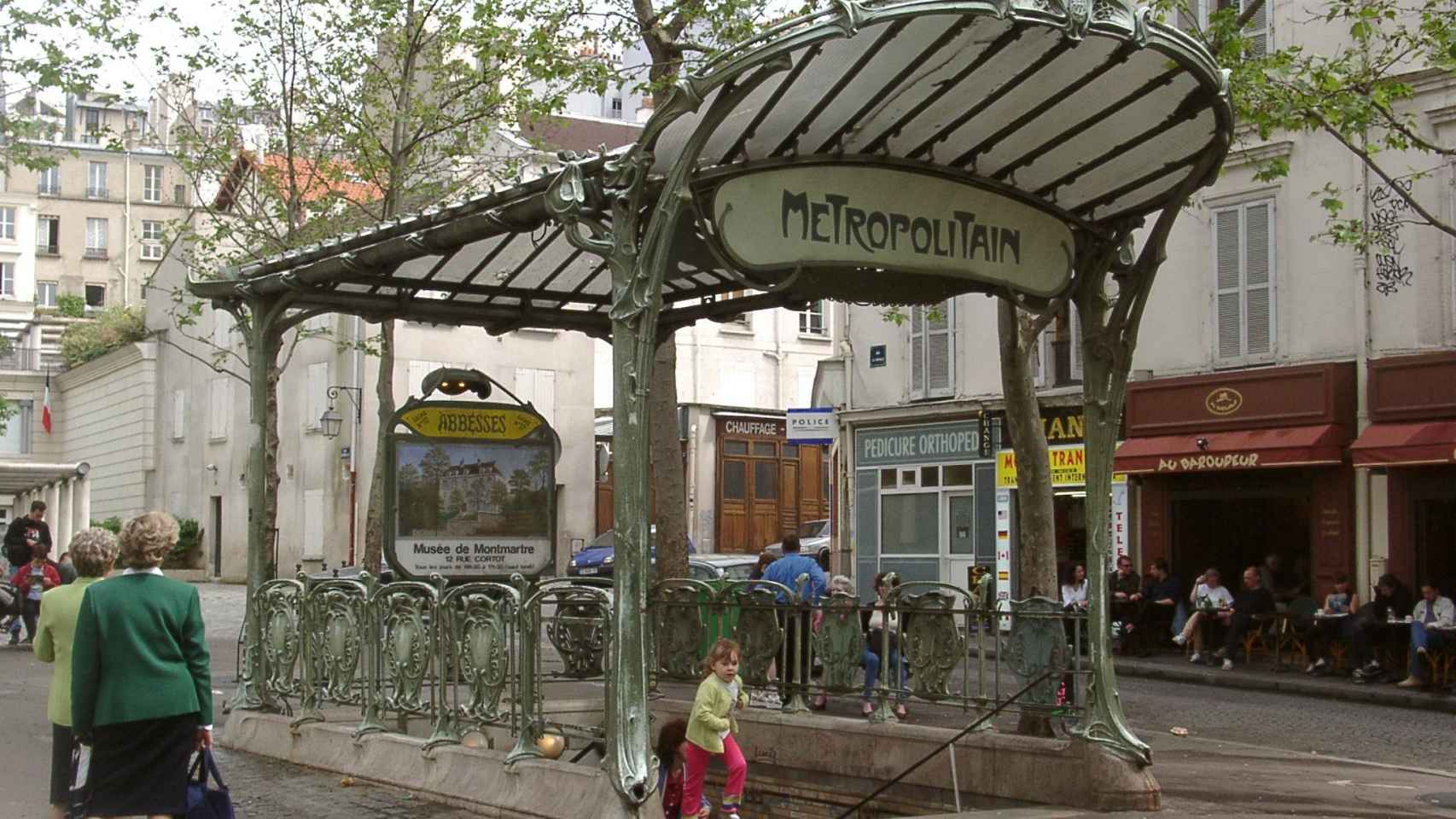Una estación de metro en París