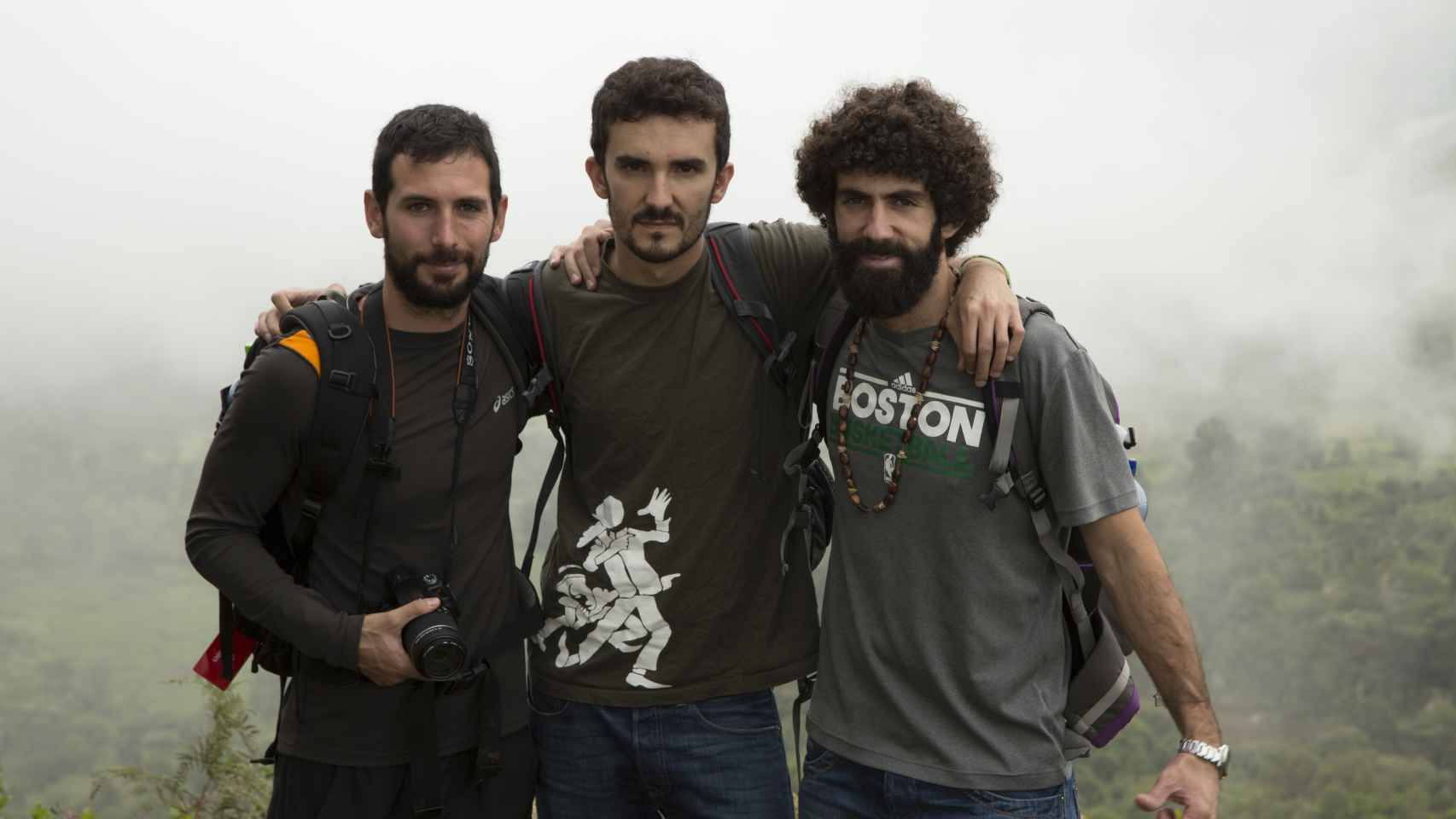 Carlos, Efrén y Adrián en Etiopía.