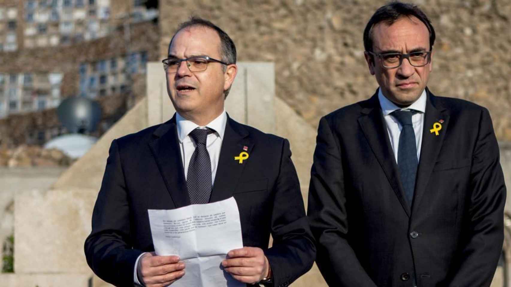 Los exconsellers Jordi Turull y Josep Rull.