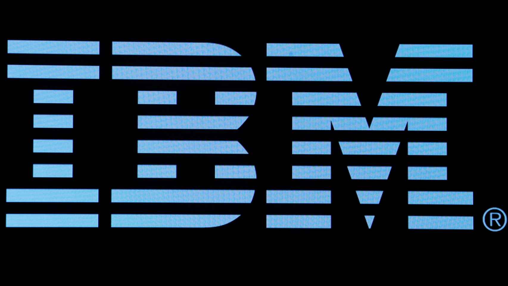 El logo de IBM.
