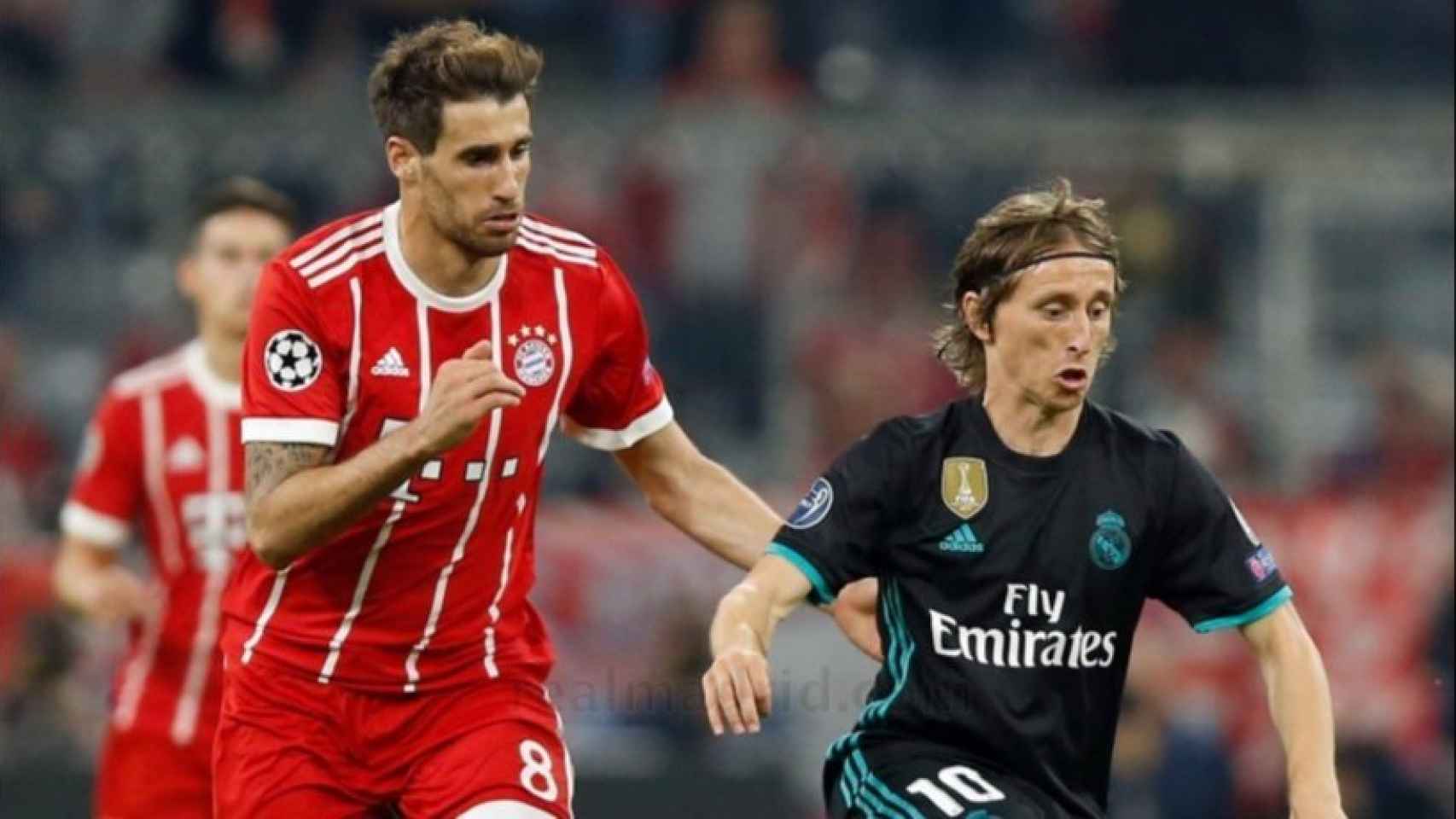 Modric y Javi Martínez en el Allianz Arena