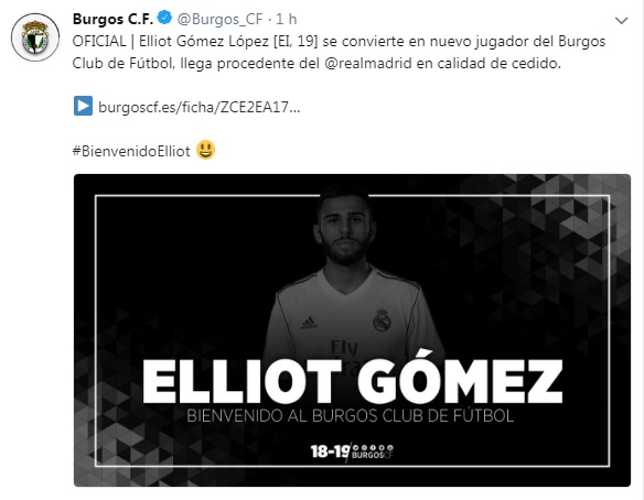 Elliot Gómez, nuevo jugador del Burgos.