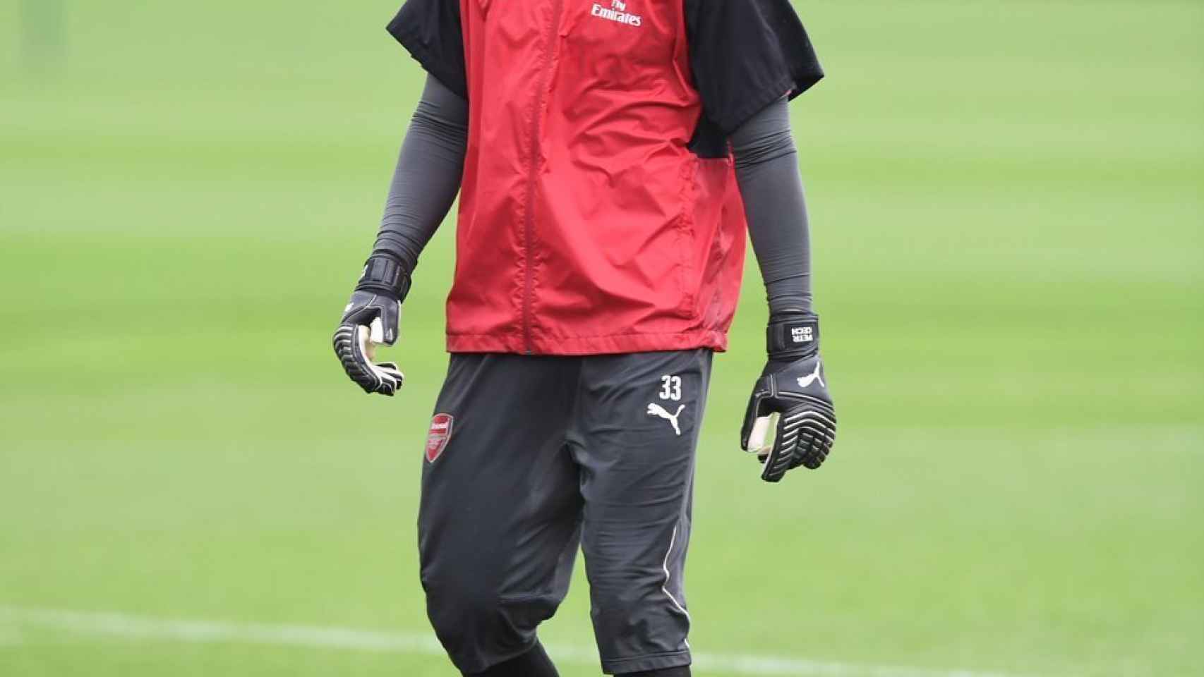 Petr Cech, durante un entrenamiento del Arsenal - @PetrCech