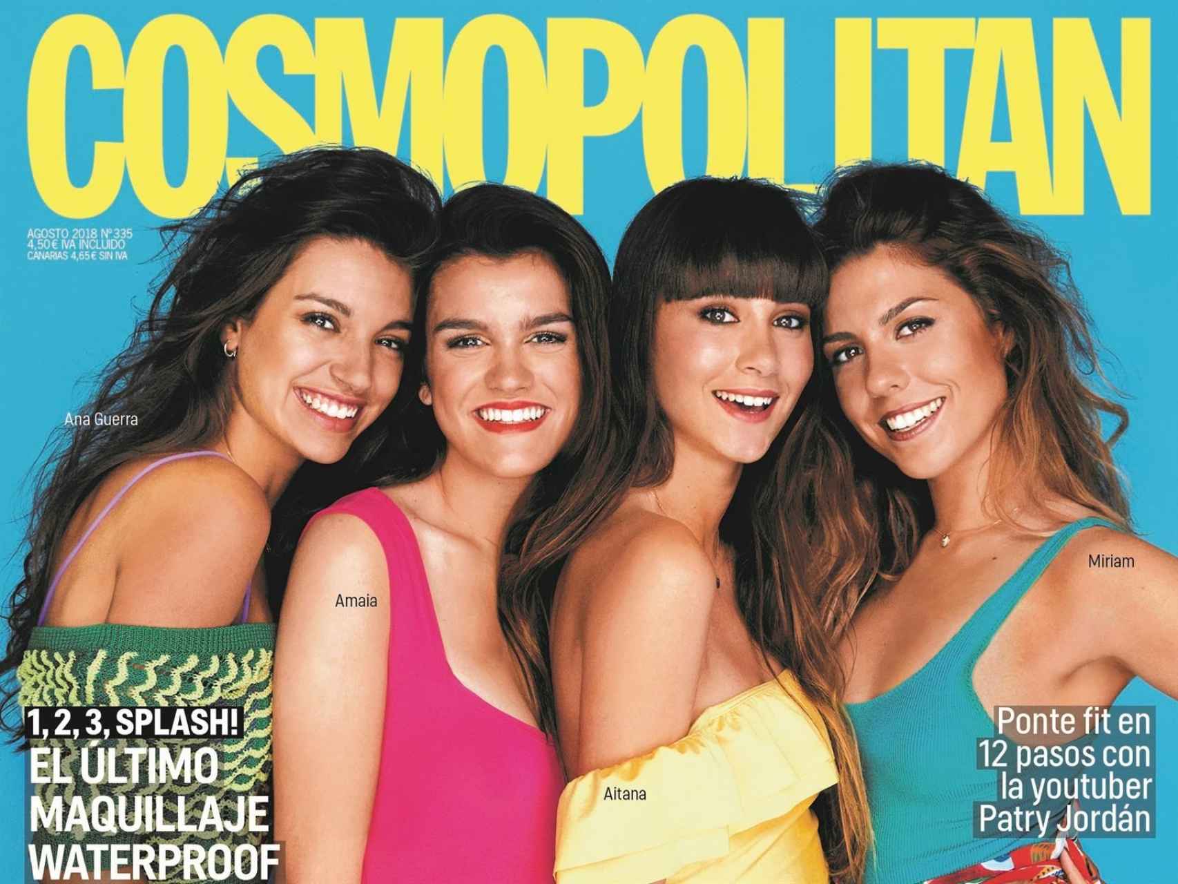 Ana Guerra, Amaia, Aitana y Miriam protagonizan la portada de la revista 'Cosmopolitan'.