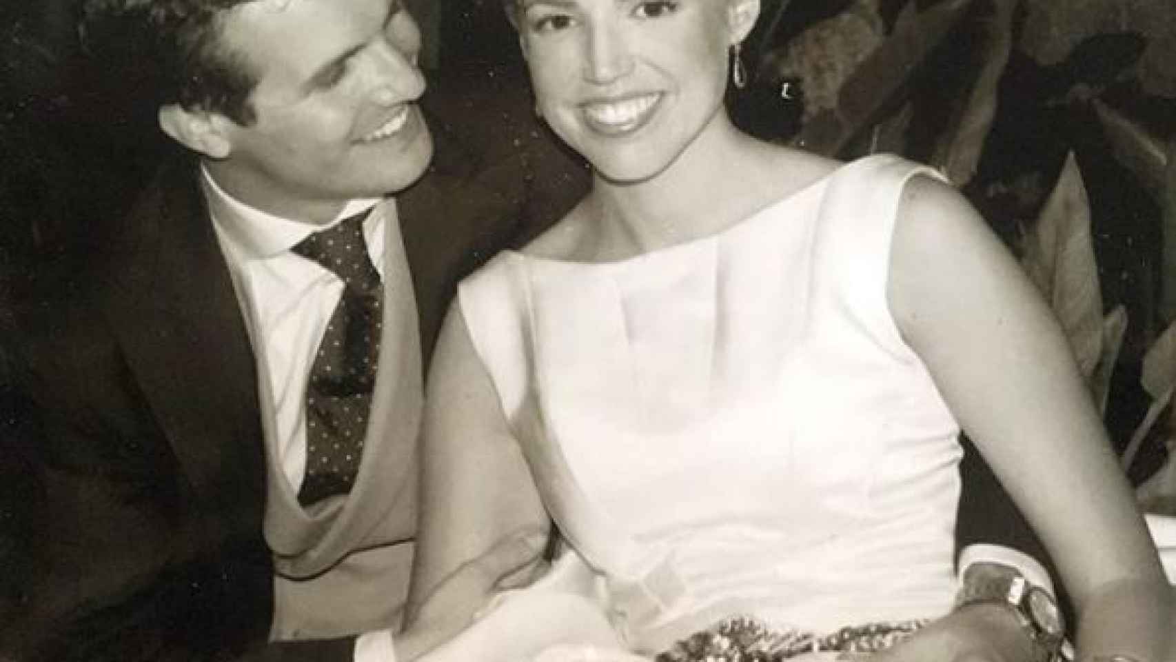 Pablo Casado e Isabel Torres, el día de su boda.
