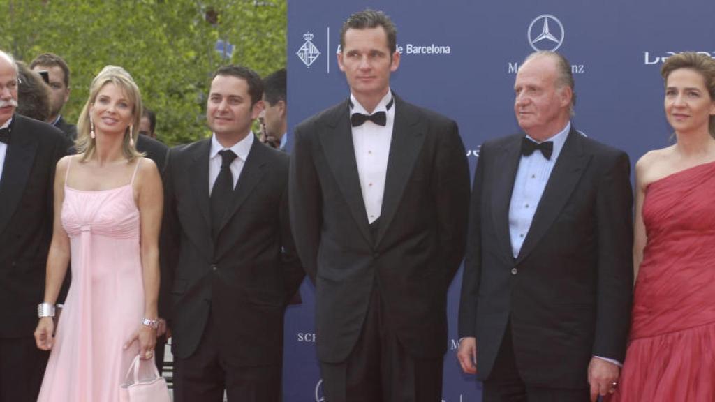 Corinna, con Juan Carlos, Urdangarin y la infanta Cristina en los Premios Laureus.
