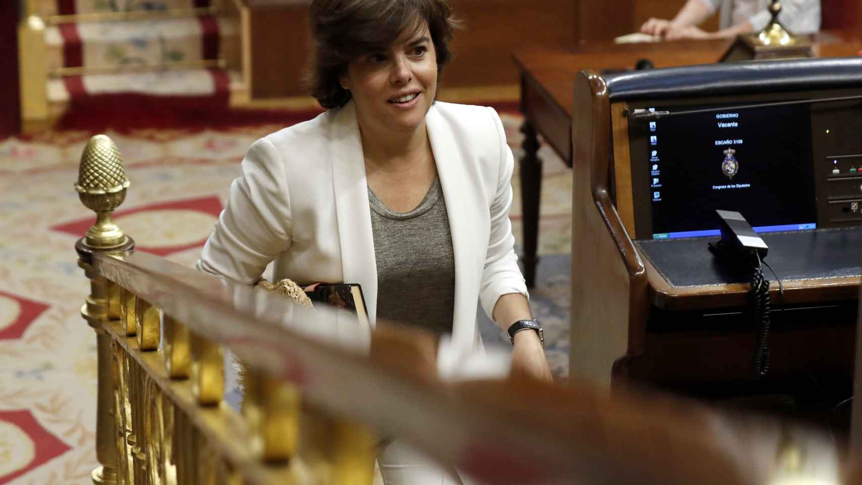Soraya Sáenz de Santamaría, candidata a la presidencia del PP