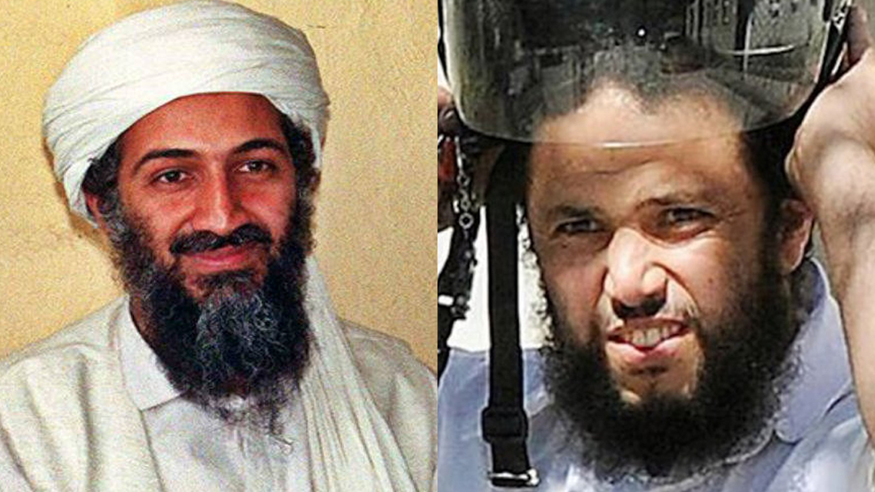 Osama Bin Laden y Sami A., que fue su guardaespaldas.