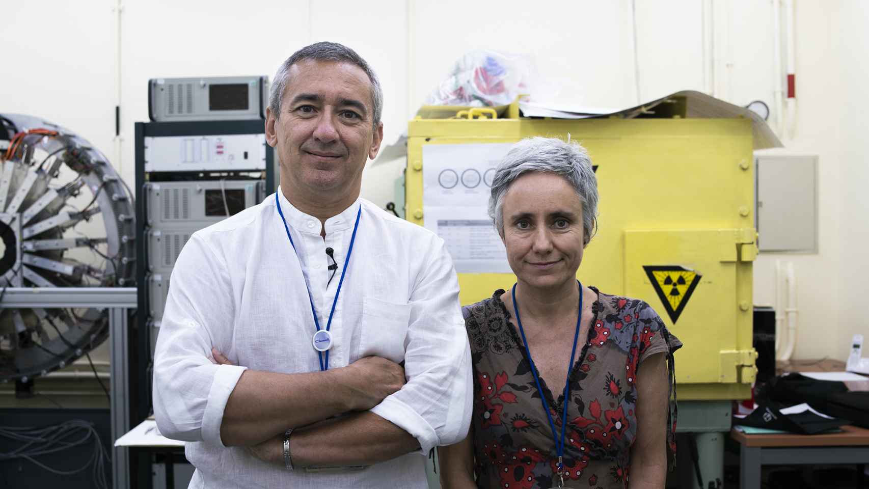 Miguel Ángel Morcillo Alonso y Marta Oteo Vives, investigadores del CIEMAT.