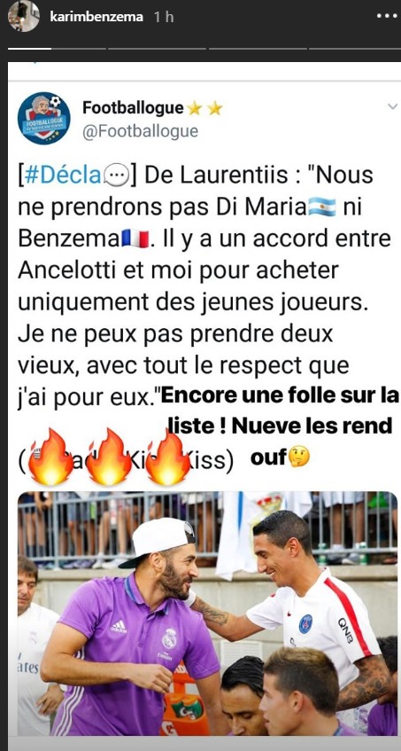 Benzema responde al Nápoles
