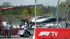 Hamilton abandona la Q1 por problemas mecánicos