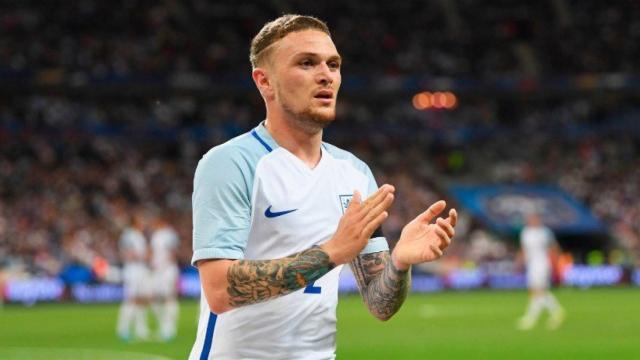 Trippier con Inglaterra. Foto: Twitter (@England).