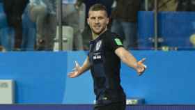 Rebic celebra su gol contra Argentina. Fto Twitter (@HNS_CFF)