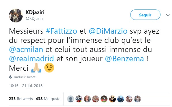 El agente de Benzema responde a los rumores.