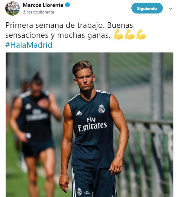Las buenas sensaciones de Marcos Llorente para la nueva temporada