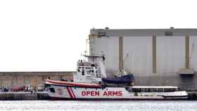 El 'Open Arms', atracado en el puerto de Palma.