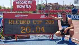 Bruno Hortelano bate su récord de España de los 200 metros con 20.04