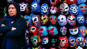 Mascaras de luchadores a la venta en Ciudad de México.