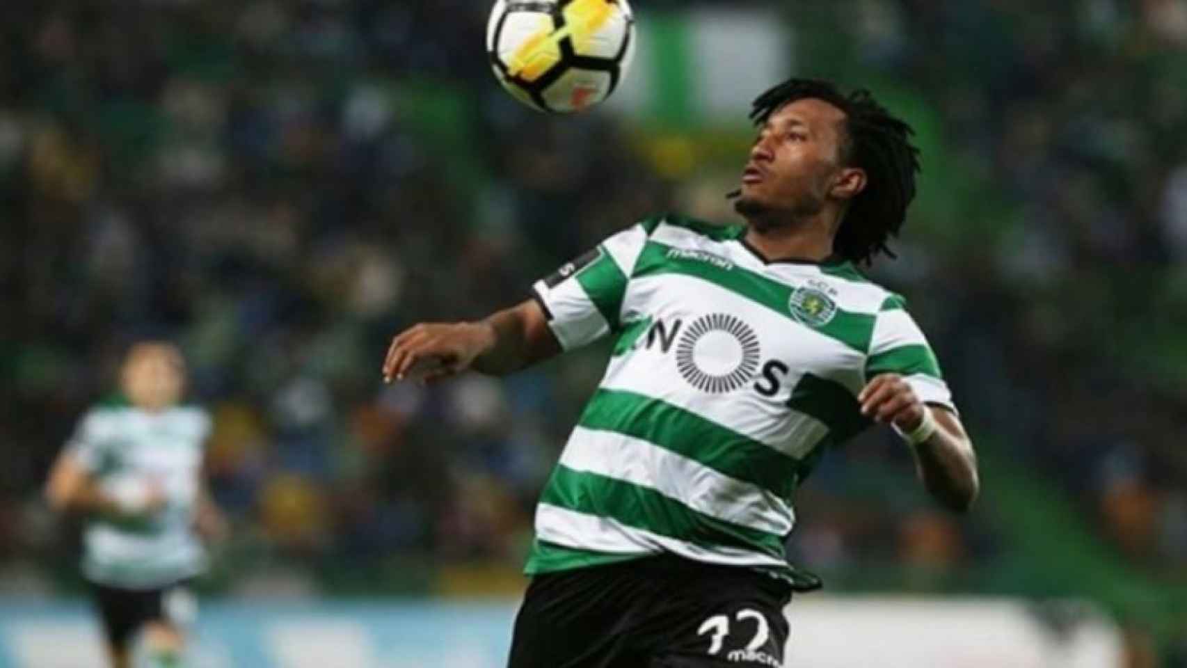 Gelson Martins, durante un partido con el Sporting de Portugal.