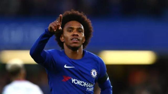 Willian celebra un gol con el Chelsea. Foto: chelseafc.com