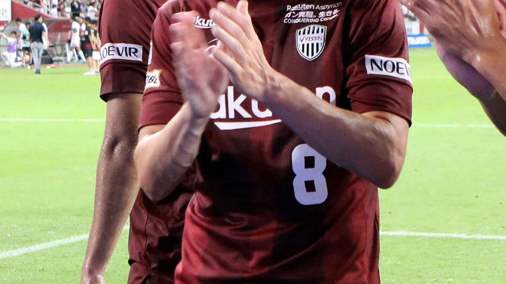 Andrés Iniesta, en su debut en la liga de fútbol japonesa