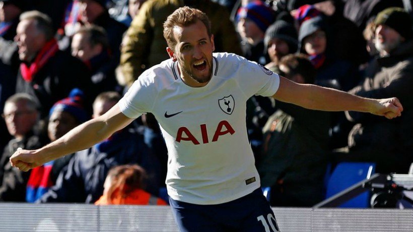 Harry Kane celebra un gol con el Tottenham. Foto: Twitter (@HKane)
