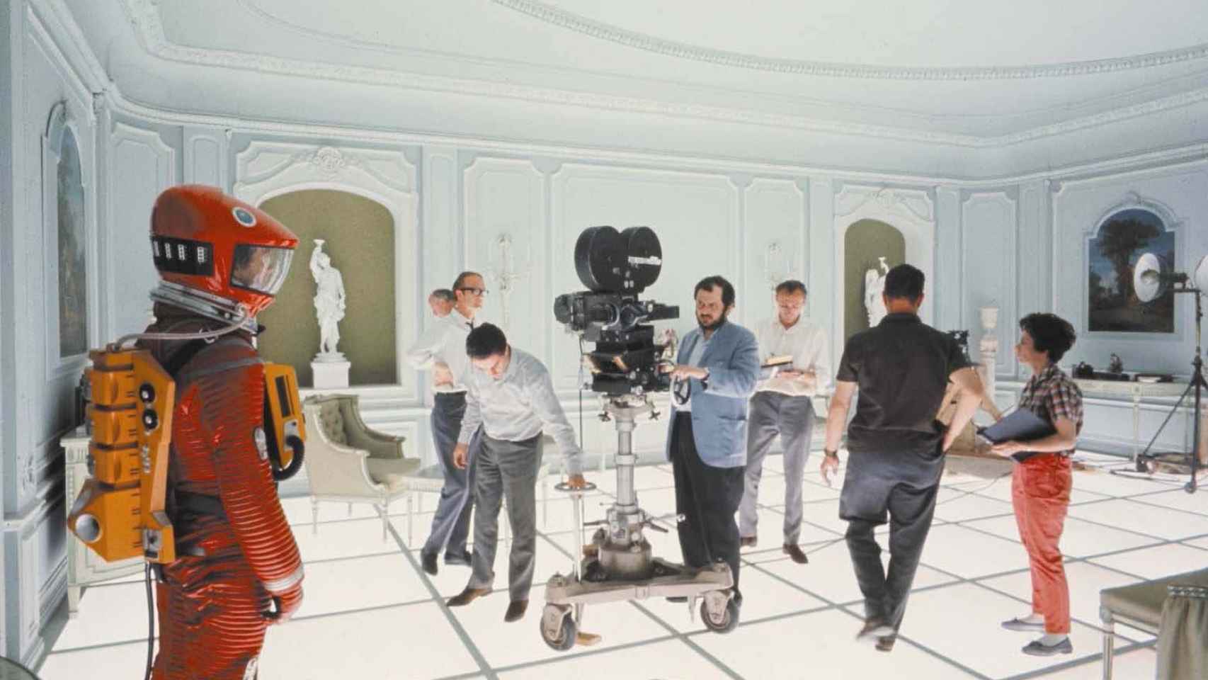 Kubrick en el rodaje de '2001, una odisea en el espacio'.